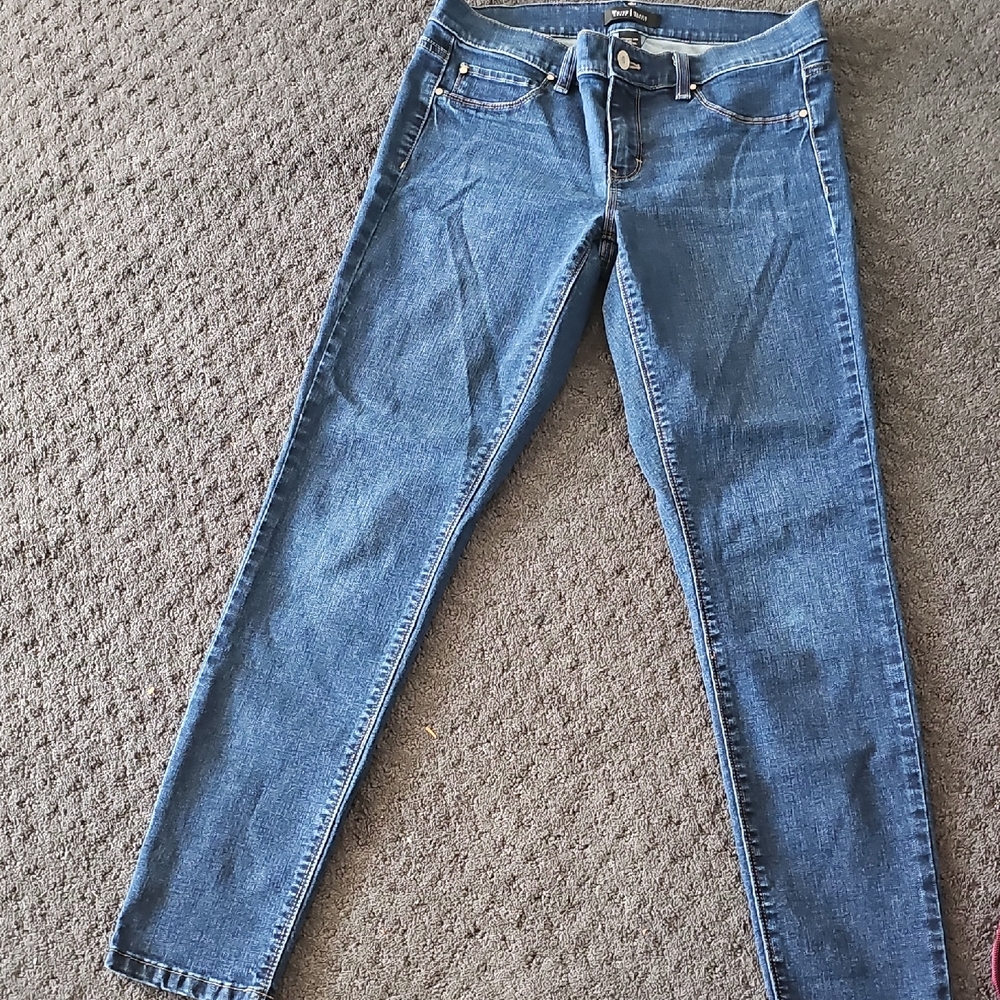 White House Black Market Blue Skinny Jeans